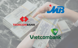 So găng 3 ngân hàng có tỷ lệ CASA cao nhất: Vietcombank, Techcombank, MBBank