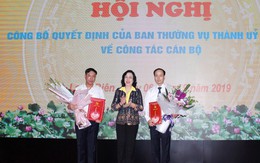 Công bố các quyết định về công tác cán bộ tại Quận ủy Long Biên
