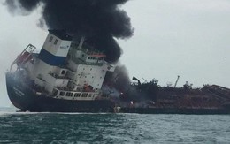 [NÓNG] Tàu chở dầu Việt Nam bốc cháy dữ dội ngoài khơi Hong Kong, có người thiệt mạng
