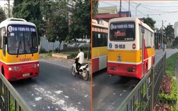 Xe buýt chở khách ngang nhiên đi ngược chiều ở Thái Nguyên: Thông tin bất ngờ