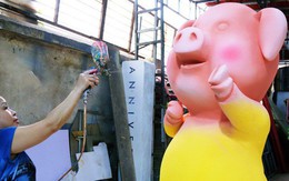 Ngắm 50 chú heo "mập" đáng yêu sắp được ra đường hoa Nguyễn Huệ đón Tết Kỷ Hợi 2019