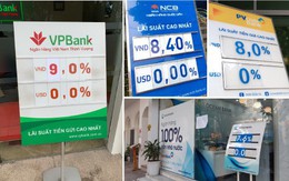 Lãi suất cao nhất tại ngân hàng đã lên đến 9%/năm