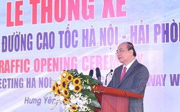 Thủ tướng phát lệnh thông xe cầu Hưng Hà gần 3.000 tỉ đồng