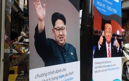 Người Hà Nội xếp hàng để cắt kiểu tóc của ông Donald Trump và ông Kim Jong Un