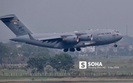 [NÓNG] Vận tải cơ C-17 của Không quân Mỹ hạ cánh tại sân bay Nội Bài