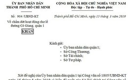 TPHCM ra công văn khẩn, "xóa" chợ tạm Cô Giang
