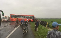 4 xe ô tô tông liên hoàn trên đường dẫn cao tốc Ninh Bình - Hà Nội