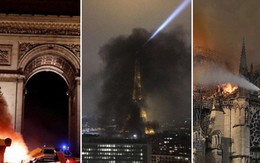4 tháng và 3 nỗi đau quá lớn của người Paris: Lần lượt Khải Hoàn Môn, tháp Eiffel đến Nhà thờ Đức Bà chìm trong khói lửa