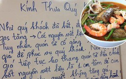 Giữa tình hình giá xăng điện tăng cao, 1 quán bún mắm ở Sài Gòn đăng thông báo "xin bớt 1 con tôm trong tô bún" để giữ nguyên giá gây xôn xao