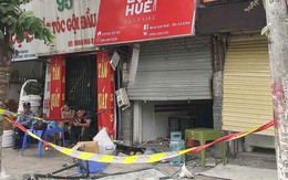 Nghi nổ khí ga, nhiều cửa nhà hàng tại Hà Nội bị thổi bay trong đêm