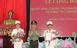 Công an tỉnh Cao Bằng có hai tân Phó Giám đốc