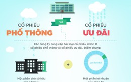 [Infographic] Khác biệt giữa cổ phiếu phổ thông và cổ phiếu ưu đãi