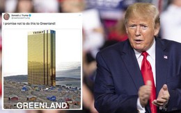 Đăng tấm hình tòa tháp vàng "siêu to khổng lồ" ở Greenland, ông Trump lại gây bất ngờ với lời hứa mới