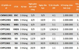 CW đầu tiên đáo hạn với mức lãi 250%