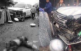 Xe Lexus ngũ quý 7 tông chết 1 phụ nữ ở Hà Nội