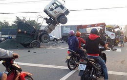CLIP: Tai nạn ôtô hãi hùng ở thị xã Bến Cát, tỉnh Bình Dương