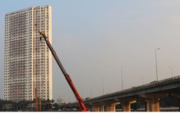 Cận cảnh xây hai cầu thấp qua hồ Linh Đàm giải toả ùn tắc cửa ngõ phía nam thành phố