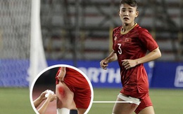 Fan xót xa hình ảnh tuyển thủ nữ Việt Nam rách đùi, băng gối vẫn lăn xả tranh bóng: "Dù sao đấy cũng là một cô gái thôi mà"