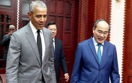 Bí thư TP.HCM Nguyễn Thiện Nhân tiếp cựu Tổng thống Mỹ Obama