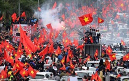 Hàng trăm cảnh sát bảo vệ an ninh, đón đoàn thể thao Việt Nam