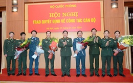 5 tướng lĩnh quân đội nhận nhiệm vụ mới
