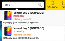 12.000 smartphone hết veo sau 14h lên kệ, Vsmart Joy 3 của tỷ phú Phạm Nhật Vượng lập kỉ lục vô tiền khoáng hậu