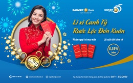 BAOVIET Bank triển khai chương trình Lì xì Canh Tý – Rước lộc đón xuân, Lãi suất tới 8,55%/năm