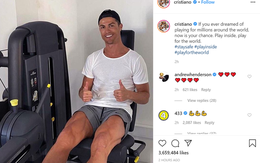 Giữa đại dịch Covid-19, Ronaldo truyền đi thông điệp ý nghĩa nhận về hàng triệu lượt thả tim: Vì cả thế giới, các bạn hãy ở nhà
