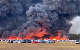 Cháy lớn tại sân bay Florida, Mỹ khiến 3.500 phương tiện bị hư hại