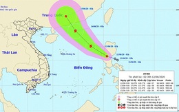 Áp thấp nhiệt đới giật cấp 9 trên Biển Đông