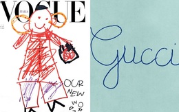 Nối gót Gucci, Vogue Ý cũng post ảnh bìa được vẽ nguệch ngoạc nhưng ý nghĩa đằng sau lại thật ấm lòng