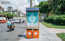 Thùng rác công nghệ với tấm pin mặt trời trên đường phố Hà Nội: Truyền cảm hứng bảo vệ môi trường đến người dân