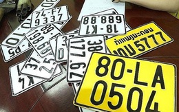 Từ 1/8: Xe kinh doanh vận tải phải đổi biển số màu trắng sang màu vàng