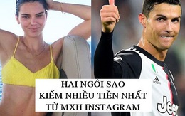 Đăng ảnh lên Instagram - Nghề ‘tay trái’ giúp các siêu sao như CR7 và Kendall Jenner đã giàu lại càng thêm giàu, bỏ túi cả triệu USD mỗi bài đăng!