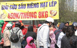 14 tấn sầu riêng về Hà Nội: Treo biển kêu gọi giải cứu, bán theo combo đồng giá 450.000 đồng/8kg