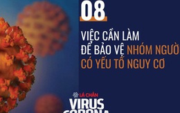 8 việc cần làm để bảo vệ người có yếu tố nguy cơ bệnh tình trở nặng nếu lây nhiễm COVID-19