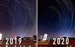 2 bức ảnh cho thấy Covid-19 đã "dọn sạch" bầu trời thành phố New York như thế nào
