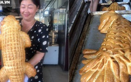 Bánh mì cá sấu khổng lồ gây “bão”, ngày bán trăm chiếc