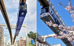 Không hổ danh “đất nước ngoài hành tinh” trong mắt du khách, Nhật Bản chính là nơi sở hữu đoàn tàu treo ngược dài nhất thế giới hiện nay