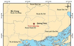 Xảy ra động đất 2,6 độ richter ở Quảng Ninh