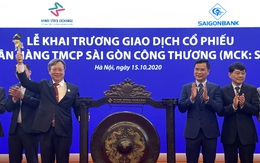 Hôm nay 15/10, cổ phiếu SGB của Saigonbank chính thức giao dịch trên sàn UPCoM