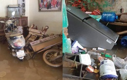 Khung cảnh nhà cửa tan hoang sau trận "đại hồng thuỷ" ở Quảng Bình: Tài sản bị ngâm nước nhầy nhụa bùn đất, thóc mọc mầm, vật nuôi chết hàng loạt