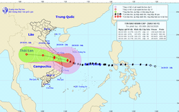 Bão số 9 cách Quảng Ngãi 140km, vẫn giật cấp 16