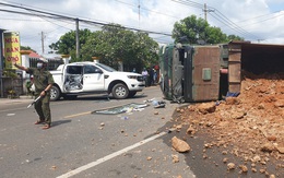 Tai nạn liên hoàn giữa xế hộp, xe ben và bán tải ở Bà Rịa - Vũng Tàu