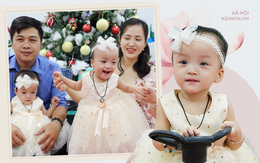 ẢNH, CLIP: Chị em Trúc Nhi - Diệu Nhi cười tít mắt, nắm tay bố mẹ đến BV đón giáng sinh cùng các bạn