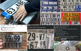 Biển số xe giả rao bán tràn lan trên mạng xã hội