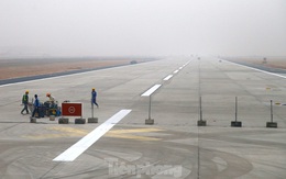 Nhìn gần đường băng 1B sân bay Nội Bài sắp hoàn thành