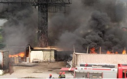Cháy tại Công ty vận tải xăng dầu Bắc Hà (Hải Phòng)