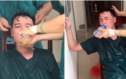 Xúc động: Nhân viên cấp cứu 115 Đà Nẵng quần áo ướt sũng, kiệt sức tới mức phải truyền nước khi căng mình chống dịch Covid-19