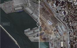 Ảnh vệ tinh cho thấy cảng Beirut tan hoang như thế nào sau vụ nổ kinh hoàng